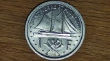Saint Pierre &amp; Miquelon -moneda exotica rara- 1 franc 1948 UNC - senzationala !, America de Nord