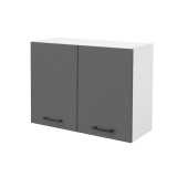 Praktik 80 dulap superior 2 uși, alb-antracit