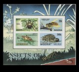 NIGERIA 1986 FAUNA INSECTE NEDANTELAT