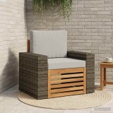 vidaXL Canapea Medie pentru Exterior Lemn Solid de Acacia natural 3438925