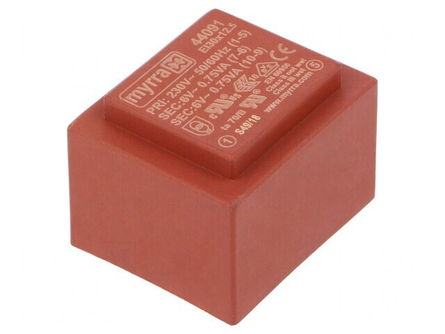 Transformator &Icirc;ncapsulat 1VA 230V 24V PCB