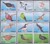 Timbre cu păsări din Samoa