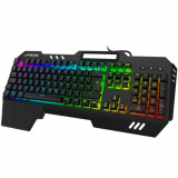 Tastatura Gaming mecanica uRage Exodus 800, Switch-uri Albastre, Negru, Hama