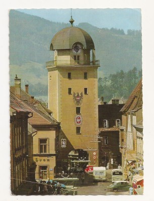 AT4 -Carte Postala-AUSTRIA- Leoben, Stadtturn, circulata 1968 foto