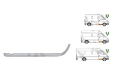 Treapta usa Dodge Sprinter (903), 01.2003-01.2007; Mercedes Sprinter 208-414, 01.1995-03.2000; Mercedes Sprinter 208-414, 04.2000-12.2002; Mercedes S