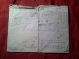 Plic circulat 1942 Focsani - Bucuresti catre Ing. Emil Grigore Goilav , Recomandat , Cenzura Focsani