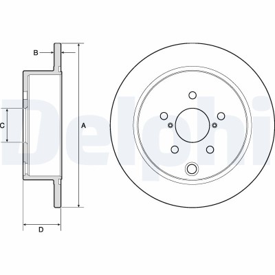 DELPHI BG4776C Disc frana foto