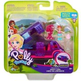 Polly Pocket Limuzina de Petrecere, Set Joaca cu Figurina si Accesorii, Mattel, +4 Ani