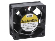 Ventilator axial 24V 60x60x25mm 31.8m3/h 28dBA cu bilă