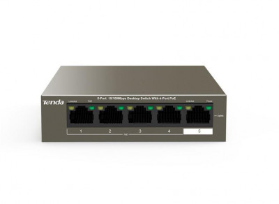 TENDA 5-PORT PoE SWITCH TEF1105P-4-38W foto