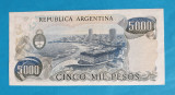 5000 Pesos Argentina - Bancnota veche anii 1970 - piesa SUPERBA