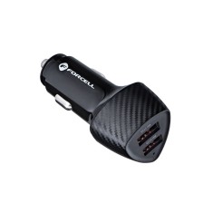 Forcell F-Energy Carbon , Incarcator auto 2x USB-A QC3.0 3A 36W CC50-2A, negru foto