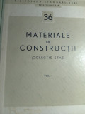 Materiale de constructii,stas,vol 1,folosit,1964,25 lei