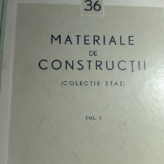 Materiale de constructii,stas,vol 1,folosit,1964,25 lei