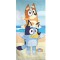 Prosop plaja Bluey 140 x 70 cm cu uscare rapida