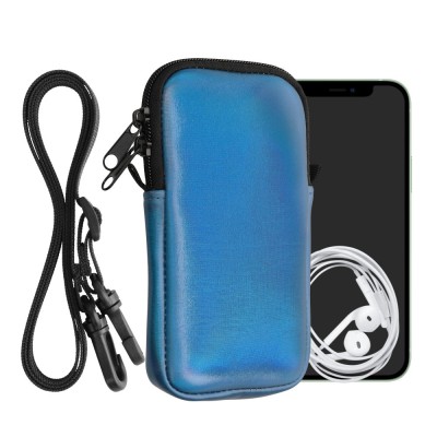 Husa Universala Kwmobile pentru telefon, Marime M - 5.5 inch, Albastru, Neopren, KWM000016AI062C foto