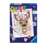 Creart - pictura caprioara cu flori 20072 Ravensburger