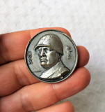 Placheta Mussolini si republica de la Salo, medalion vechi - Ducele ( DUX )