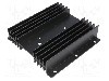 Radiator extrudat, aluminiu, 100mm x 102mm, neagra, STONECOLD - HS-201