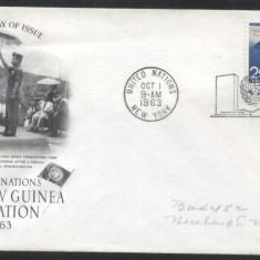 UN New York 1963 West New Guinea Mi.133 FDC UN.101