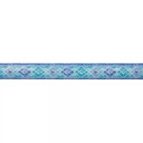 Bordura Autoadeziva Decorativa Patifix 53-0075, 5.3cm x 10m, Romburi Albastre, Tapet Lavabil