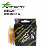 Intech Fir &Icirc;mpletit Tournament Micro Style PE X4 Portocaliu - 150m 0,104mm