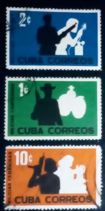 Cuba 1962 arme, politia națională , Militia națională serie stampilata
