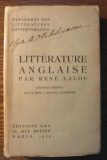 Rene Lalou - Litterature Anglaise - Panorama des litteratures contemporaines