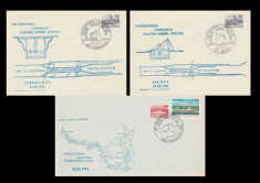 1984 Romania - Set 3 plicuri Canalul Dunare - Marea Neagra, stampile inaugurare foto