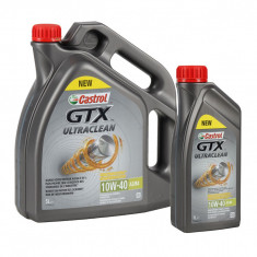 Set Ulei Motor Castrol GTX Ultraclean 10W-40 5L 15A4D4 + Ulei Motor Castrol GTX Ultraclean 10W-40 1L 15A4CF