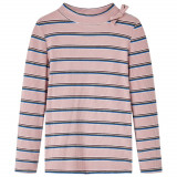 Tricou pentru copii cu m&acirc;neci lungi, roz deschis, 128, vidaXL
