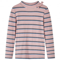 Tricou pentru copii cu mâneci lungi, roz deschis, 128