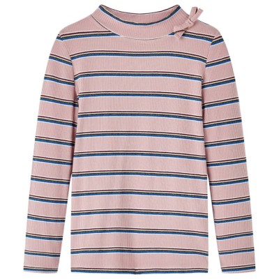 Tricou pentru copii cu m&amp;acirc;neci lungi, roz deschis, 128 foto