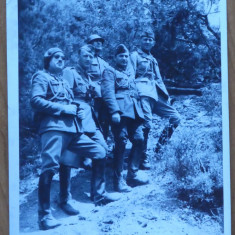 Fotografie originala din 1943 de pe frontul de est ; Ofiteri romani
