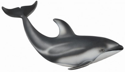 Figurina Delfin de Pacific cu lateralele albe M Collecta foto