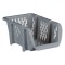 Coș Depozitare, Stivuibil, Gri, 30.7x20x13.4cm, Plastic