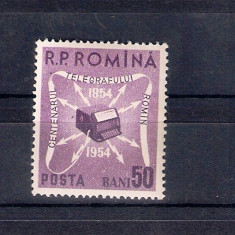 ROMANIA 1954 - CENTENARUL TELEGRAFULUI ROMAN - MNH - LP 379
