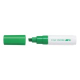 Marker cu vopsea pe baza de apa, varf tesit 8mm,Pilot Pintor, verde deschis