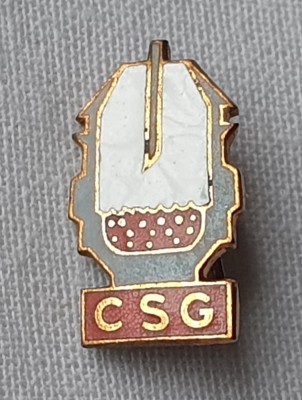 Insigna Industrie - metalurgie - CSG - Combinatul Siderurgic din Galati - Rara foto