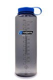 Sticla Apa Nalgene Sustain Wide Mouth Silo 1.5L, Gri/Albastru, Tritan Renew, BPA Free, Outdoor, Fabricata in SUA