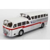 Macheta autobuz Pegaso e.n.a.s.a. autobuz Madrid - Barcelona scara 1/43 argintiu si crem 25 cm