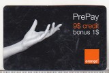 bnk card Romania - Orange - 9+1 $ - 12/06 - RO-ORA-REF-0007-0612D