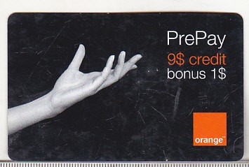 bnk card Romania - Orange - 9+1 $ - 12/06 - RO-ORA-REF-0007-0612D