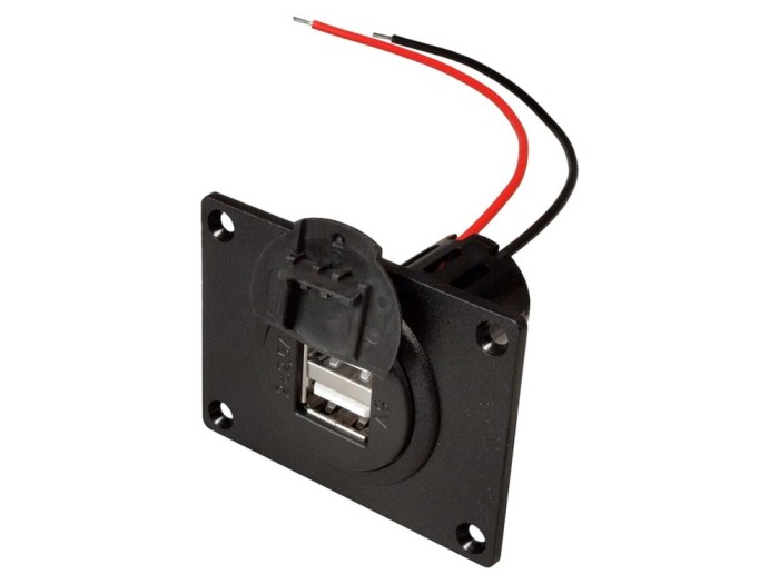Cablu &icirc;ncărcător auto USB dublu 5A