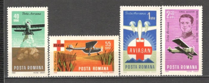 Romania.1968 Aviatie si AVIASAN XR.566