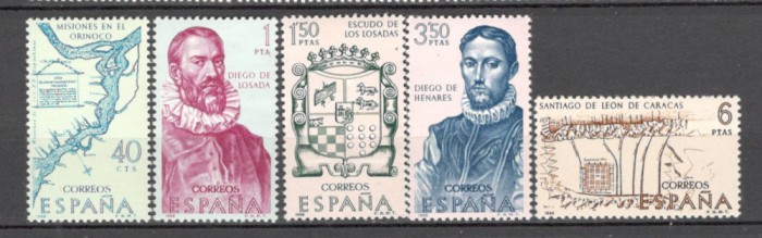 Spania.1968 Descoperitori si exploratori ai Americilor-Venezuela SS.186
