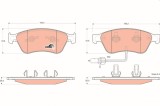 TRW GDB1553 COTEC set placute frana,frana disc