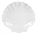 Farfurie forma cochilie Yalco Blanco 14 cm