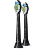 Rezerve Philips Sonicare Optimal White HX6062/13, pachet de 2 capete de periere, Standard, click-on, negru