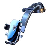 Suport Auto Multifunctional pentru Telefon, Flippy, Suport pentru Navigatie, Rotativ cu Ventuza, cu fixare Geam si Parbriz, 20 x 14 x 11 cm, Albastru